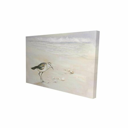 FONDO 20 x 30 in. Semipalmated Sandpiper on the Beach-Print on Canvas FO2788696